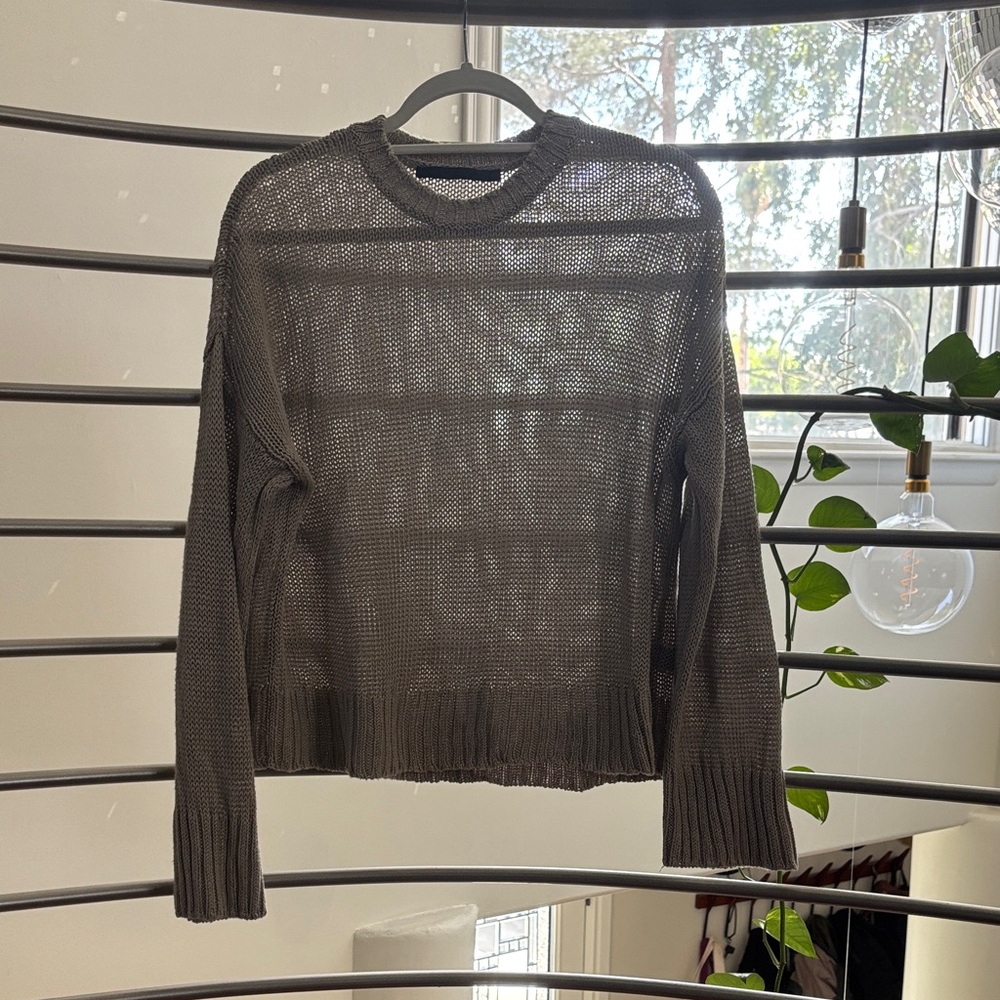 Taupe Jenni Kayne Crew Neck Sweater